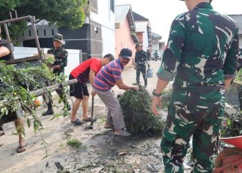 Semarak Gotong Royong Satgas TMMD ke-129 Kodim 0418/Palembang Bersama Warga Talang Jambe Pererat Kemanunggalan TNI-Rakyat