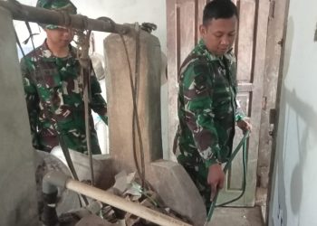 TMMD KE-129 KODIM 0418/PALEMBANG Sasaran Sumur Bor Hadirkan Manfaat, Satgas TMMD Bantu Warga Alirkan Air Bersih