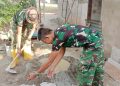 Memasuki Hari ke 13 Satgas TMMD ke-129 Kodim 0418/Palembang Lanjutkan Pembangunan Dapur Rumah Bapak Fernando
