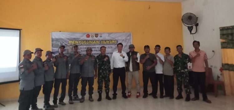 Satgas TMMD Ke-129 Kodim 0418/Palembang Gelar Penyuluhan Hukum, Warga Diajak Tingkatkan Kesadaran Hukum