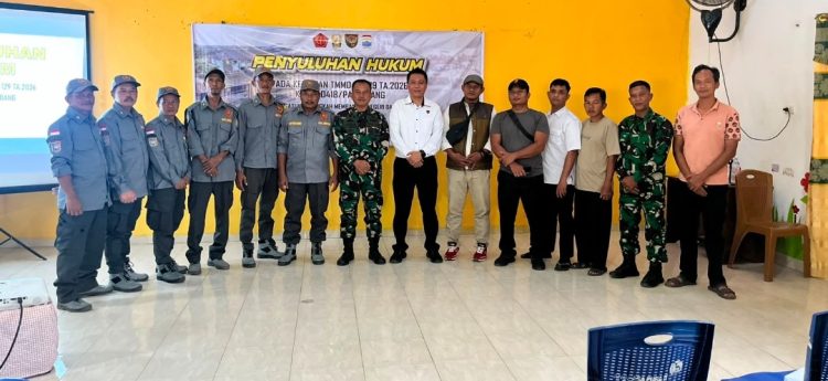 Hari Ke-13 TMMD Kodim 0418/Palembang, Satgas Kodim 0418/Palembang Bekali Warga dengan Penyuluhan Hukum