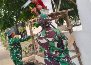 Menanti Poskamling Baru, Harapan Pak Agus untuk Kampung yang Lebih Aman Lewat TMMD Kodim 0418/Palembang