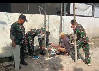 Satgas TMMD Ke-129 Kodim 0418/Palembang Kebut Pembangunan Sumur Bor Rumah Tahfiz Al Fatihah