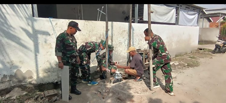 Satgas TMMD Ke-129 Kodim 0418/Palembang Kebut Pembangunan Sumur Bor Rumah Tahfiz Al Fatihah