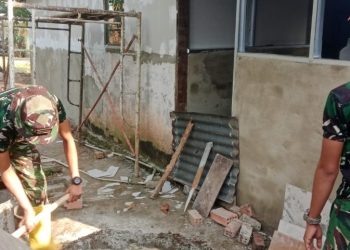 Penyelesaian RTLH Bapak Fernando Jadi Simbol Gotong Royong, Satgas TMMD Percepat Pembangunan Dapur dan WC