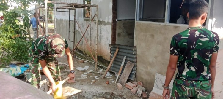 Penyelesaian RTLH Bapak Fernando Jadi Simbol Gotong Royong, Satgas TMMD Percepat Pembangunan Dapur dan WC