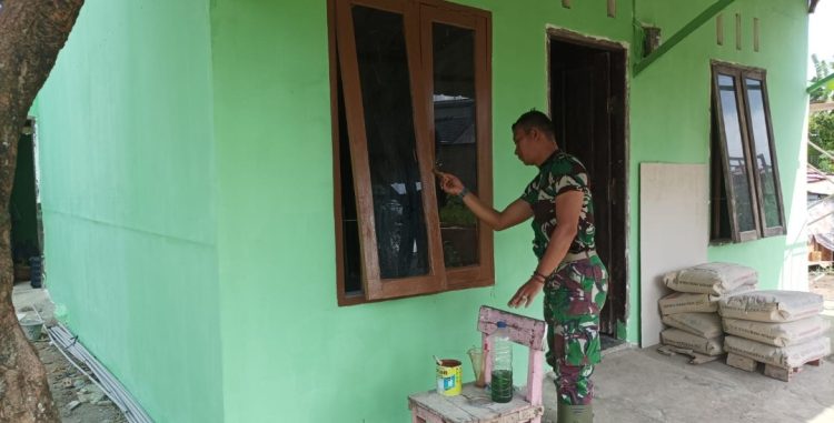 Satgas TMMD Kodim 0418/Palembang Kebut Finishing RTLH, Wujudkan Hunian Layak bagi Warga Talang Jambi