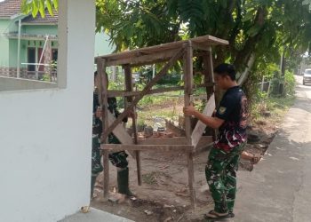 Menjelang Rampung, Pos Kamling Hasil TMMD di Talang Jambe Mulai Ditata untuk Kembali Menghidupkan Budaya Ronda
