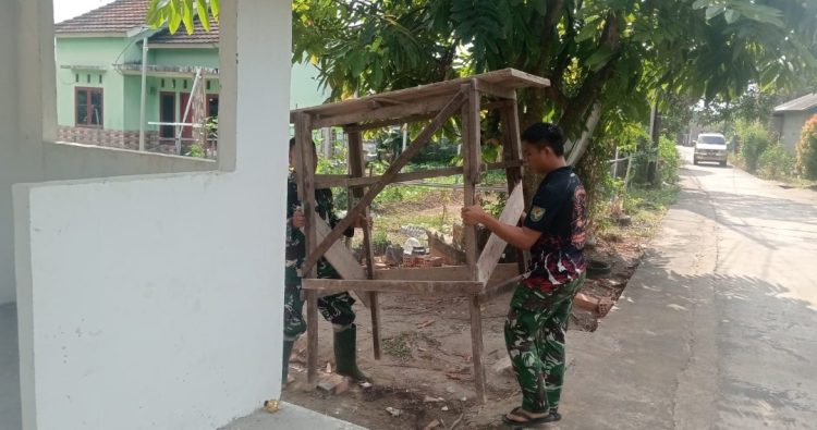 Menjelang Rampung, Pos Kamling Hasil TMMD di Talang Jambe Mulai Ditata untuk Kembali Menghidupkan Budaya Ronda