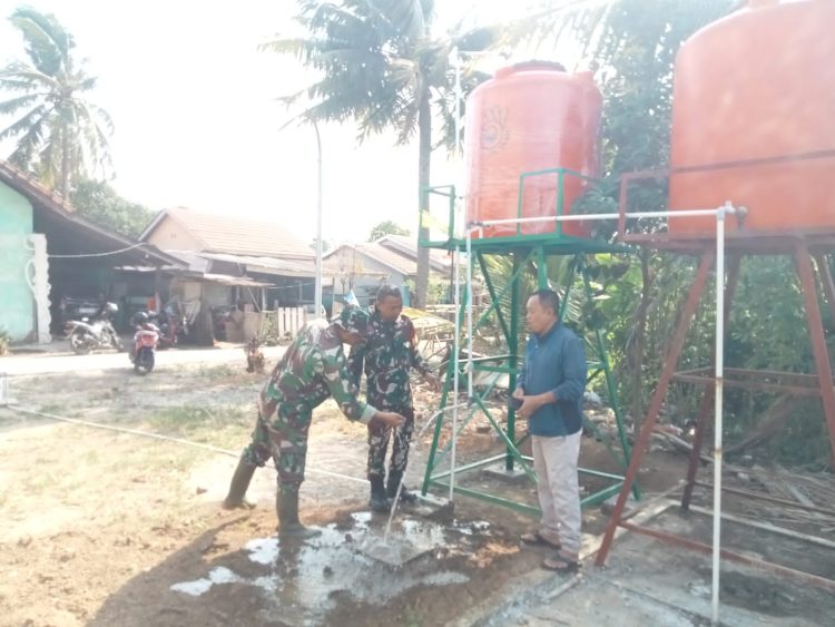 Sumur Bor Musholah Hidayatullah Masuk Tahap Pengecekan, Satgas TMMD Pastikan Air dan Tandon Berfungsi