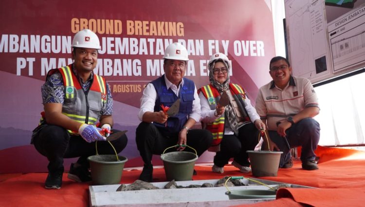 Wagub Cik Ujang Groundbreaking Jembatan dan Flyover PT MME, Dorong Transportasi Batubara yang Aman dan Terkendali