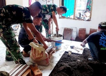 TMMD Ke-129 Masuki Hari Ke-18, Rehabilitasi Rumah Ibu Sriyanti Memasuki Tahap Finishing