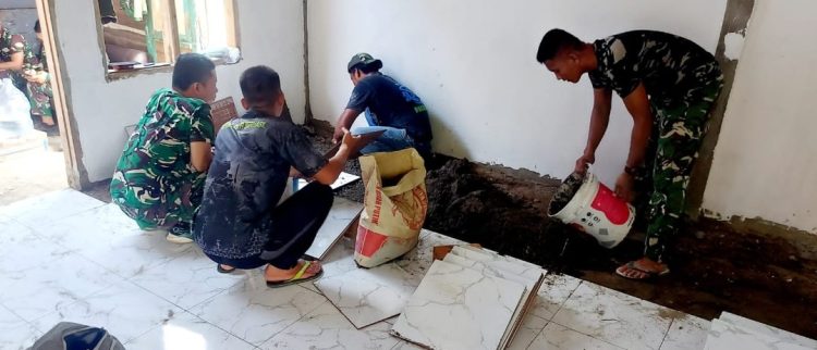Hari Ke-18 Rumah Ibu Sriyanti Kian Berubah, Gotong Royong TMMD Hadirkan Harapan Baru di Sukarami
