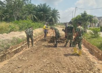 Hari ke-18 TMMD, Satgas Kodim 0418/Palembang Pacu Penyelesaian Seluruh Sasaran Fisik