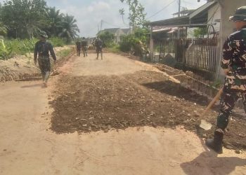 Jalan 750 Meter Dibangun Lewat TMMD, Akses dan Perekonomian Warga Talang Jambi Kian Terbuka