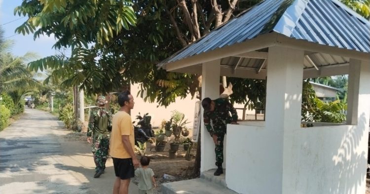 TMMD Hari ke-18, Satgas Kodim 0418/Palembang Kebut Penyelesaian Pos Kamling untuk Perkuat Keamanan Warga