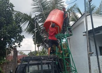 TMMD Kodim 0418/Palembang Tuntaskan Tahap Krusial Sumur Bor, Tandon Air Mulai Dipasang di Rumah Tahfidz Alfatihah