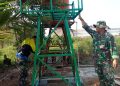 Pastikan Air Bersih Siap Dimanfaatkan, Satgas TMMD Kodim 0418/Palembang Uji Fungsi Sumur Bor Mushola Hidayatullah