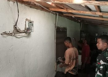 Wakil Dansatgas TMMD Kodim 0418/Palembang Pastikan Rehab RTLH TMMD Rampung Sesuai Standar