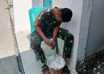 TMMD Kodim 0418/Palembang Utamakan Kualitas, Mushola Al Magfurin Dipoles Hingga Detail Terakhir