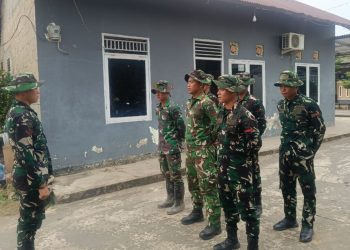 Keselamatan Kerja Jadi Penekanan Utama dalam Apel Pagi Satgas TMMD Ke-129 Kodim 0418/Palembang