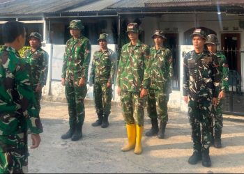 Arahan Komandan Kompi Jadi Penyemangat Satgas TMMD Memasuki Hari Ke-19