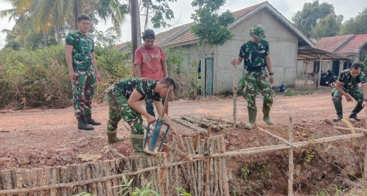 Jalan Rawa Jaya Sepanjang 750 Meter TMMD Kodim 0418/Palembang Ke-129 Diyakini Dongkrak Aktivitas Ekonomi Warga Talang Jambe