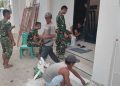 Disiplin dan Kerja Terukur, Satgas TMMD Ke-129 Kodim 0418/Palembang Percepat Finishing Mushola Baitul Magfurin