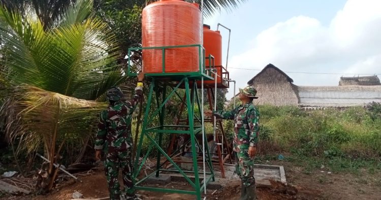 Pengecekan Tandon Air Jadi Bukti Keseriusan Satgas TMMD Wujudkan Infrastruktur Berkualitas