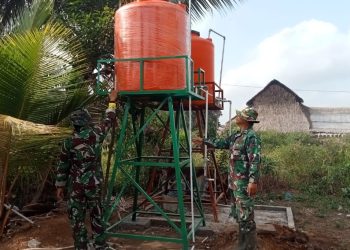Hari Ke-20 TMMD Ke-129, Sumur Bor Mushola Hidayatullah Masuki Tahap Pemeriksaan Akhir