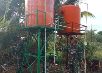 Satgas TMMD Pastikan Fasilitas Air Bersih Siap Layani Warga Talang Betutu