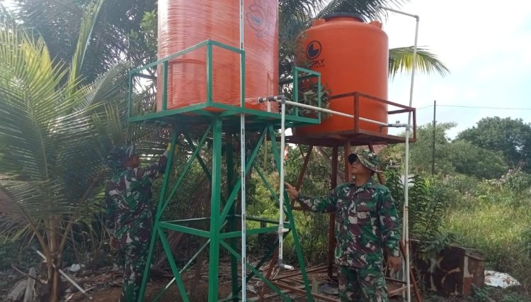Satgas TMMD Pastikan Fasilitas Air Bersih Siap Layani Warga Talang Betutu
