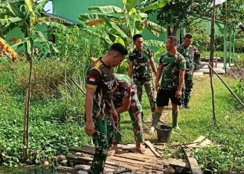 Gotong Royong Satgas TMMD Bangun Akses yang Lebih Nyaman bagi Warga Talang Jambe 