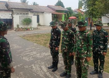 Hari Ke-21 Diawali Apel Pagi, Satgas TMMD Maksimalkan Penyelesaian Rehab RTLH Bapak Karyo