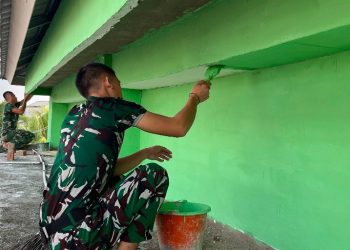 Hari Ke-21 TMMD, Mushola dan Pos Kamling Masuki Tahap Finishing