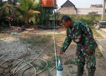 Hari Ke-21 Satgas TMMD Kodim 0418/Palembang Pastikan Tower Tandon Air Sumur Bor Berfungsi Optimal Sebelum Diserahkan