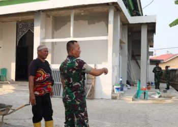 Mushola Baitul Makfurin Dibangun Lebih Representatif, Warga Nantikan Hasil Program TMMD Kodim 0418/Palembang