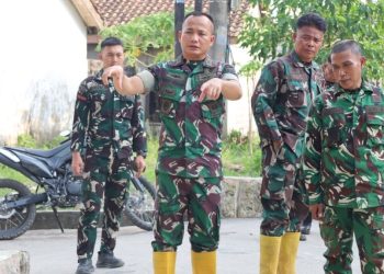 Danramil 07/Sukarami Dampingi Wadan Satgas Cek Progres Mushola Baitul Makfurin, Wujud Sinergi TNI di Lapangan