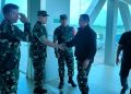 Wadan Satgas TMMD ke-129 Kodim 0418/Palembang Sambut Kedatangan Katim Wasev di Bandara SMB II