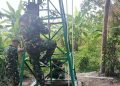 Satgas TMMD ke-129 Kodim 0418/Palembang Lakukan Pengecekan Tower Tandon Air Sumur Bor di Kampung Kreatif Pelangi