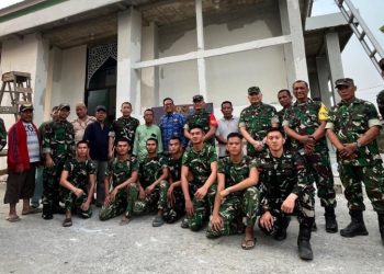 Kunjungan Ketua Tim Wasev Bangkitkan Semangat Satgas TMMD Menuntaskan Pembangunan