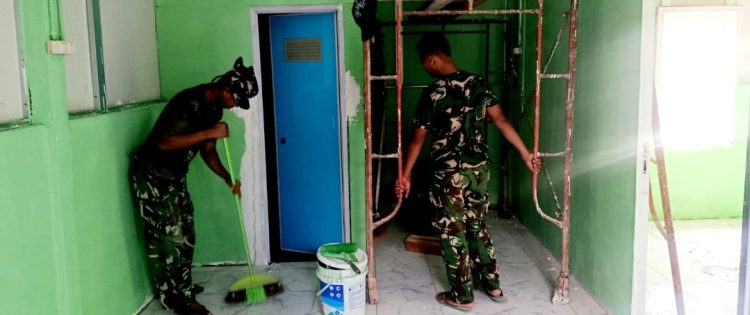 Hari Ke-23 Tahap Finishing RTLH Ibu Sriyanti Dipercepat, Hasil Pembangunan TMMD Kian Terlihat