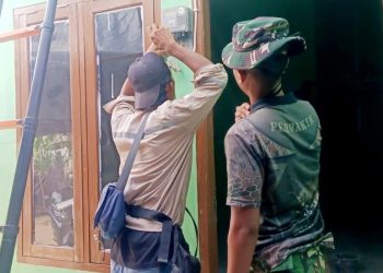 Kepedulian TNI Hadir Hingga Instalasi Listrik, RTLH Ibu Sriyanti Makin Layak Huni
