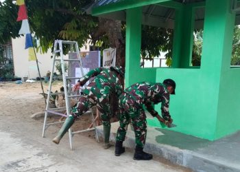 Gotong Royong Tak Surut, Satgas TMMD ke-129 Terus Garap Sasaran Fisik di Hari Ke-24