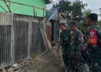 DANTON SATGAS TMMD KE-129 CEK PROGRES PEMBANGUNAN SEJUMLAH SASARAN DI PALEMBANG