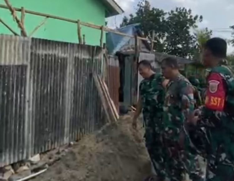 DANTON SATGAS TMMD KE-129 CEK PROGRES PEMBANGUNAN SEJUMLAH SASARAN DI PALEMBANG