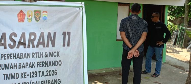 Wadan Satgas TMMD Pantau RTLH Bapak Fernando, Harapkan Jadi Hunian yang Lebih Nyaman
