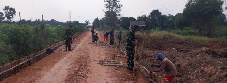 Memasuki Hari ke-25, Pembangunan Jalan 750 Meter TMMD ke-129 Terus Dikebut