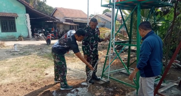 Peduli Hasil Pembangunan, Satgas TMMD Rutin Pantau Sumur Bor Mushola Hidayatullah
