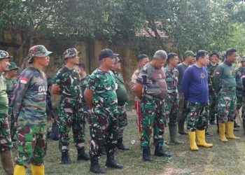 Jelang Penutupan TMMD ke-129, Danramil Sukarami Pimpin Apel Pembersihan di Talang Jambe